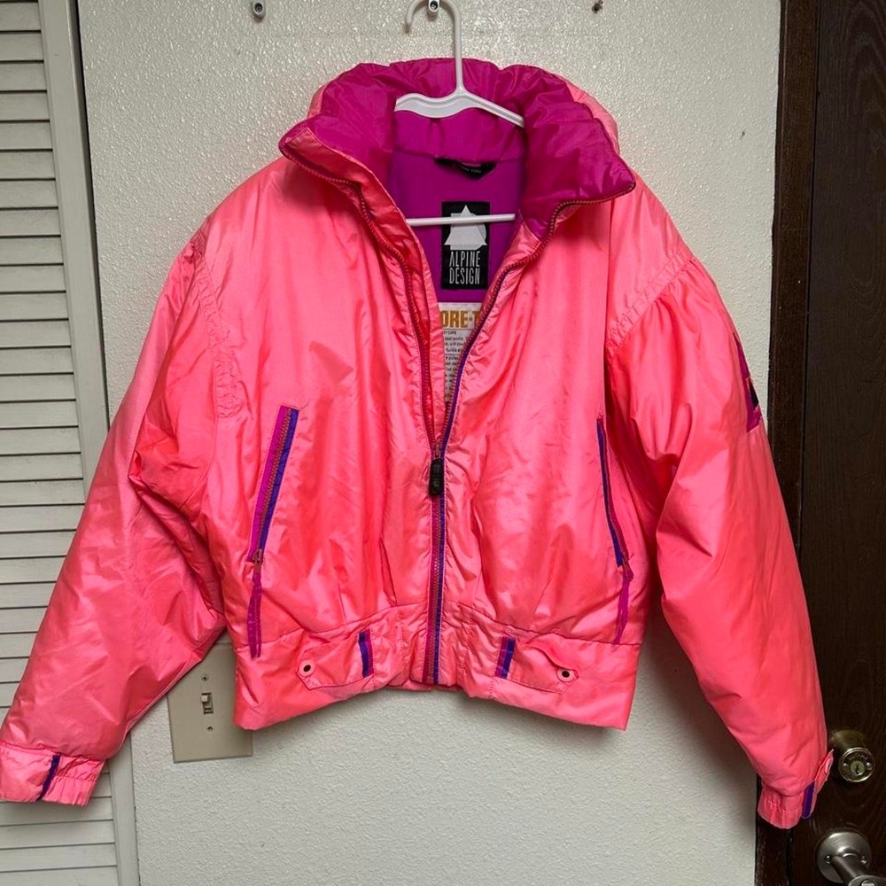 VTG Alpine Design Goretex pink ski jacket
